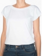 T-shirt réversible blanc face col rond