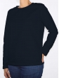 Sweat d'allaitement cocooning marine profil gauche