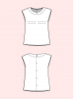 Schéma technique du patron de blouse d’allaitement PDF